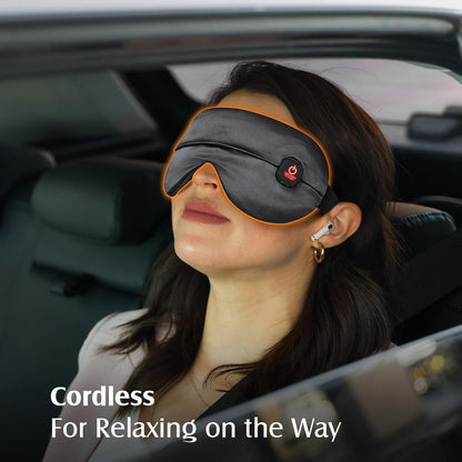 YFONG Cordless Heated Eye Mask for Dry Eyes, Warm Eye Compress, Blue