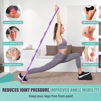 Slant Board for Calf Stretching, 5 Adjustable Angles Incline Board for Squat Wedge, 480 lbs Weight Capacity Calf Stretch Yoga Foam Wedge for Exercise, Squat, Ankle Mobility & Physical Therapy