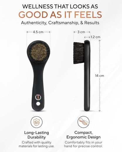 TheraCopper Copper Dry Brushing Body Brush for Lymphatic Drainage
