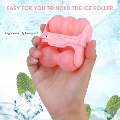 Fronnor Ice Roller for Face,Eyes,Cooling to Tighten Brighten Complexion, Soothing Skin Care Tool, Massager Under Eye Puffiness,Gift for Women