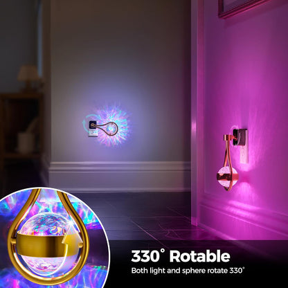 Briignite Night Light,Night Lights Plug into Wall,LED Projector Night Light