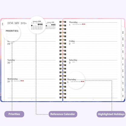 Weekly To Do List Notepad, 52 Sheets, Undated Weekly Planner, Letter Size | 8.5"x11", 100GSM, Thick Paper, Twin-Wire Spiral Bound, Tear Off Desk Pad, For Women & Man, Home School & Office Work