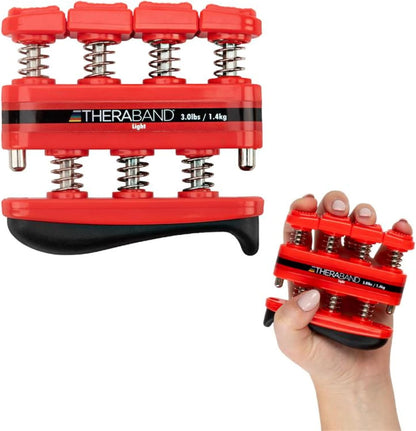 TheraBand Finger Exerciser — Hand & Finger Strengthener for Grip, Dexterity, Arthritis & Rehab — Spring-Loaded, Isolates Each Finger