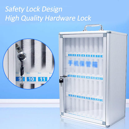 Wall Mounted Mobile Phone Locker Secure 48 Slots for Phones Ideal Storage Solution for Restaurants Schools & Offices Nized Charging Station for Devices,12 Slots