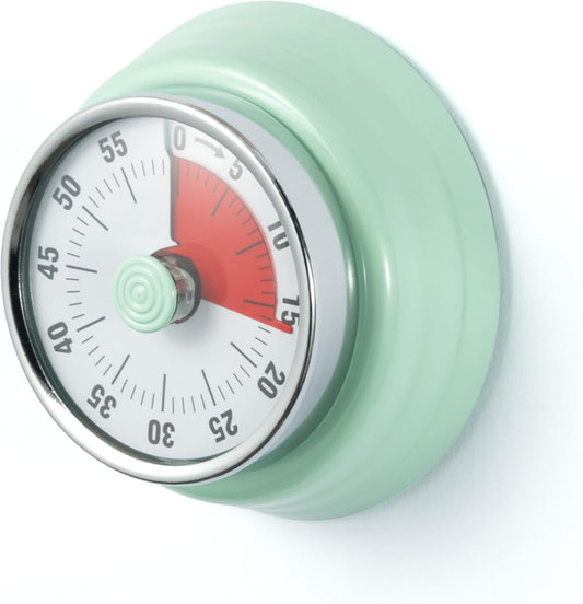 60-Minute Magnetic Visual Timer, Silent Operation and No Battery Needed, Time Management Tools for Kitchen, Homeschool Desk, Office Meetings & Home Learning Timer (Green)