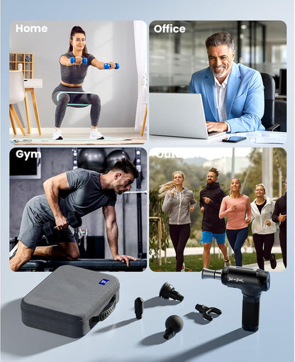 BOB AND BRAD T2 Pro Massage Gun with Heat and Cold, Deep Tissue Percussion Massager Gun for Pain Relief, Muscle Massager, Electric Back Massagers for Professional Athletes Runner