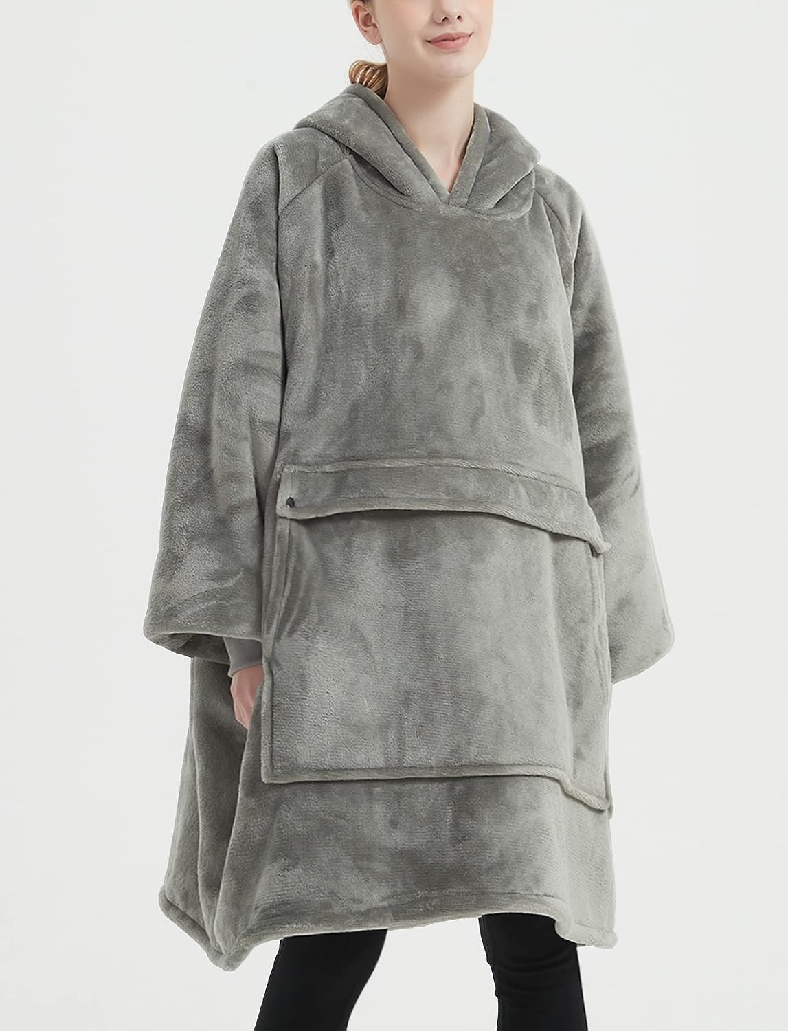 KFUBUO Wearable Blanket Hoodie for Adults Sherpa All Patterns Cat Oversized Sweatshirt Blanket with Pockets for Women