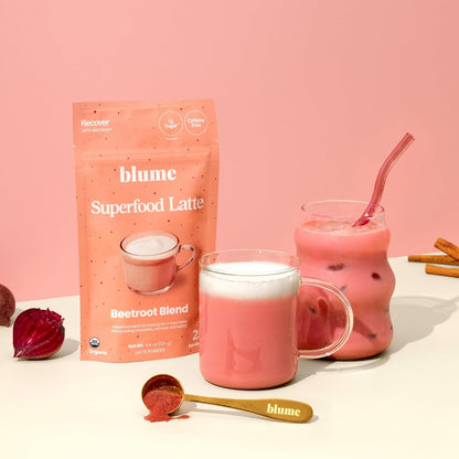 Blume Superfoods Latte - Matcha Powder with Coconut, Natural Caffeine, L-Theanine, All Day Energy & Focus, Sugar-Free, Moringa, Vegan, Organic Matcha Latte from Shizuoka Japan, Green Tea - 25 Servings