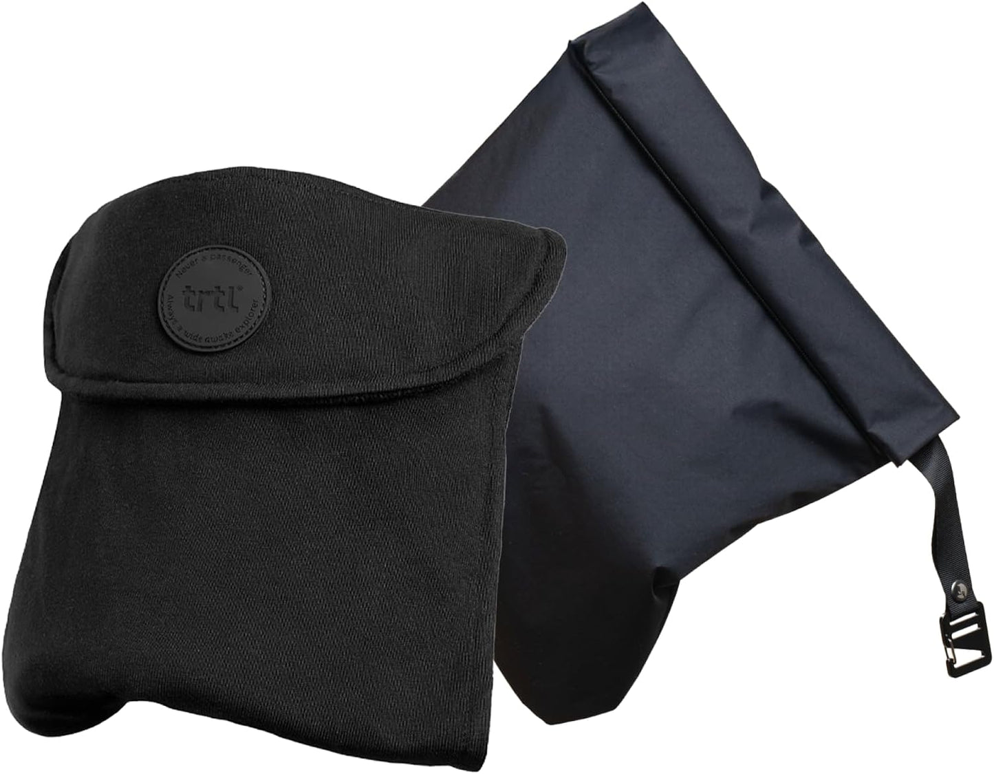 Trtl Travel Pillow Original 2.0 – Scientifically Proven Super Soft Travel Pillow with Premium Head & Neck Support – for Airplane Travel – Machine Washable – Lightweight & Compact – Sand Beige