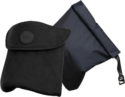Trtl Travel Pillow Original 2.0 – Scientifically Proven Super Soft Travel Pillow with Premium Head & Neck Support – for Airplane Travel – Machine Washable – Lightweight & Compact – Sand Beige