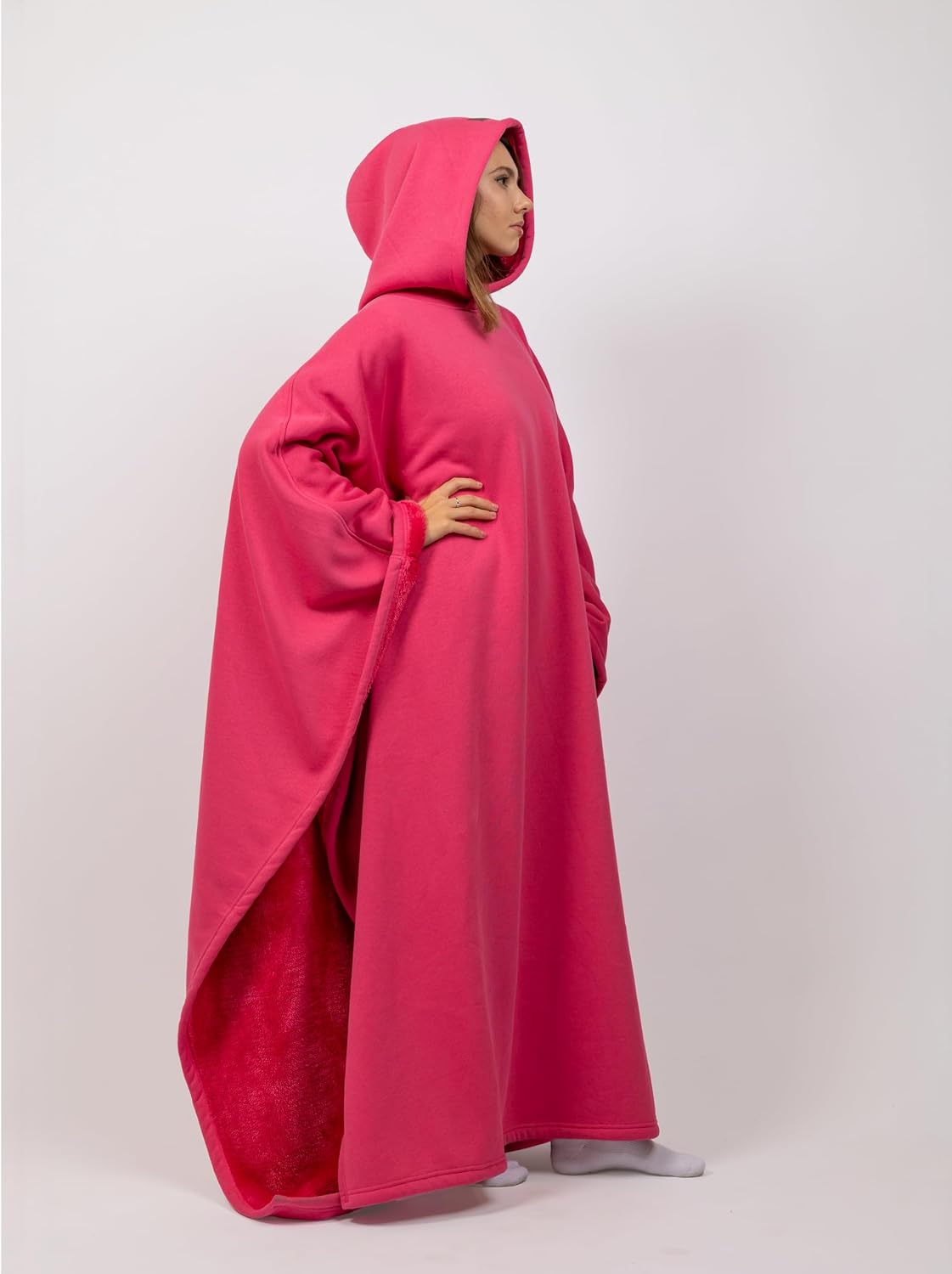 FREE THE SHEEP Eden Hoodie – Oversized Weighted Hoodie Cloak with Ultra-Soft Faux Fur Liner