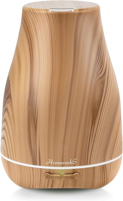Homeweeks Diffusers, 100ml Colorful Essential Oil Diffuser with Adjustable Mist Mode, Auto Off Aroma for Bedroom/Office/Trip (100 ML 1 Pack)