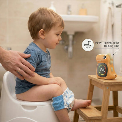 Visual Timer for Kids 99 Minute Digital Potty Training Timer for Homeschool | Dual sound; Dinosaur Look; Long Battery Life