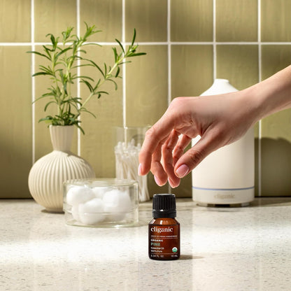 Cliganic Organic Lavender Essential Oil - 100% Pure Natural Undiluted, for Aromatherapy Diffuser | Non-GMO Verified - Colors B