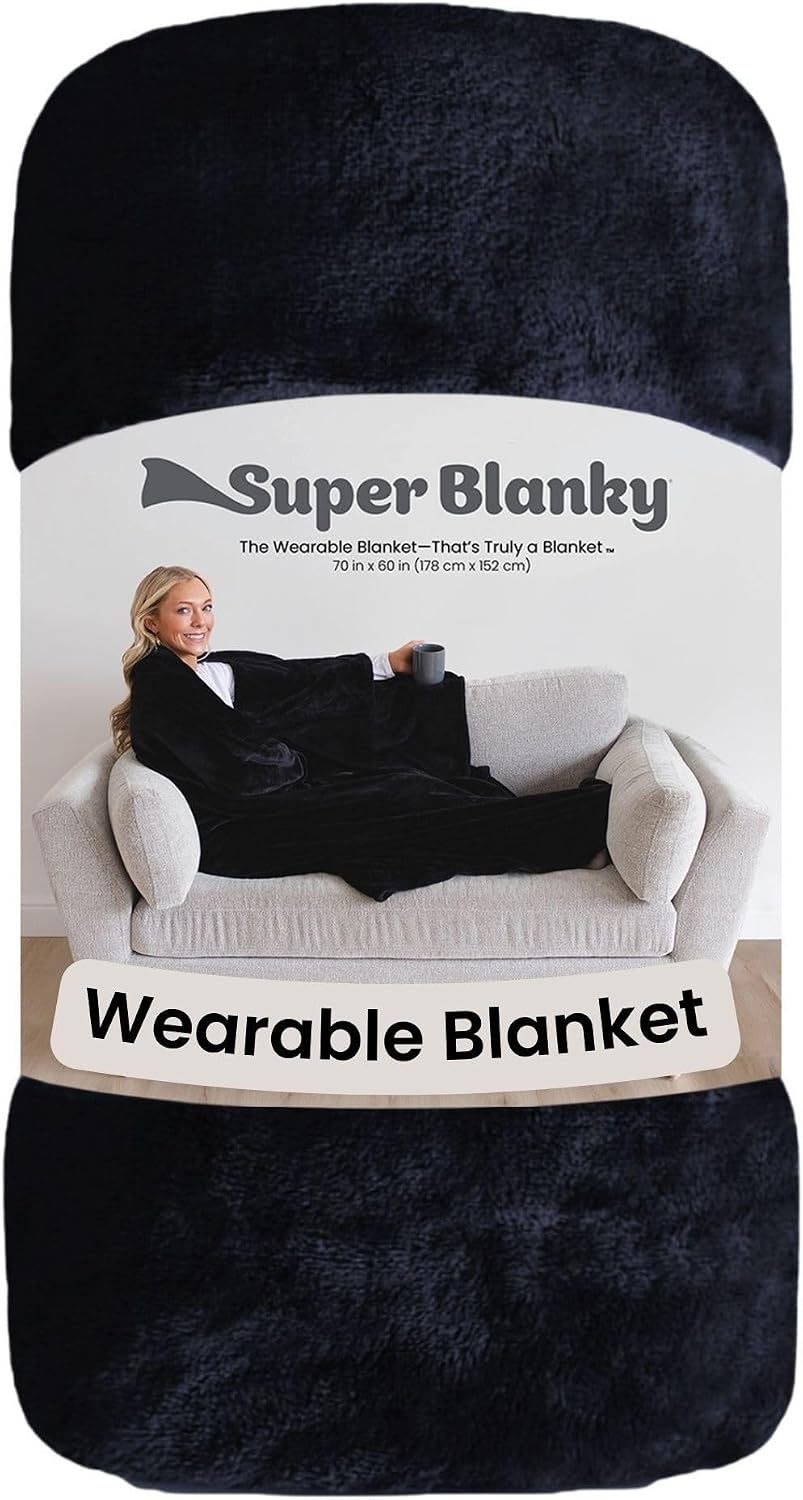 Super Blanky Wearable Blankets for Women & Men, Graduation Day Gift for Her, Cozy Gifts for Women, Wife Birthday Gifts Ideas