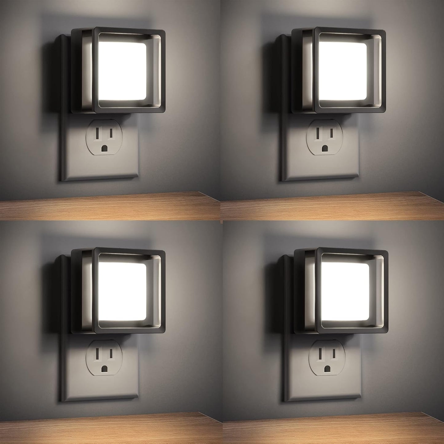 DORESshop LED Night Light, Night Lights Plug Into Wall [2 Pack] with Dusk-to-Dawn Sensor, Dimmable Nightlights, Adjustable Brightness for Bathroom, Hallway, Bedroom,Kids Room,Stairway,Soft White