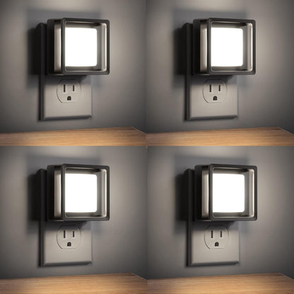DORESshop LED Night Light, Night Lights Plug Into Wall [2 Pack] with Dusk-to-Dawn Sensor, Dimmable Nightlights, Adjustable Brightness for Bathroom, Hallway, Bedroom,Kids Room,Stairway,Soft White