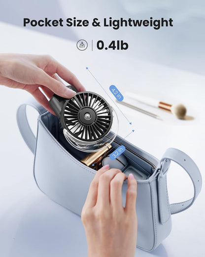 Gaiatop Portable Misting Fan, Rechargeable Handheld Fan with Water Spray
