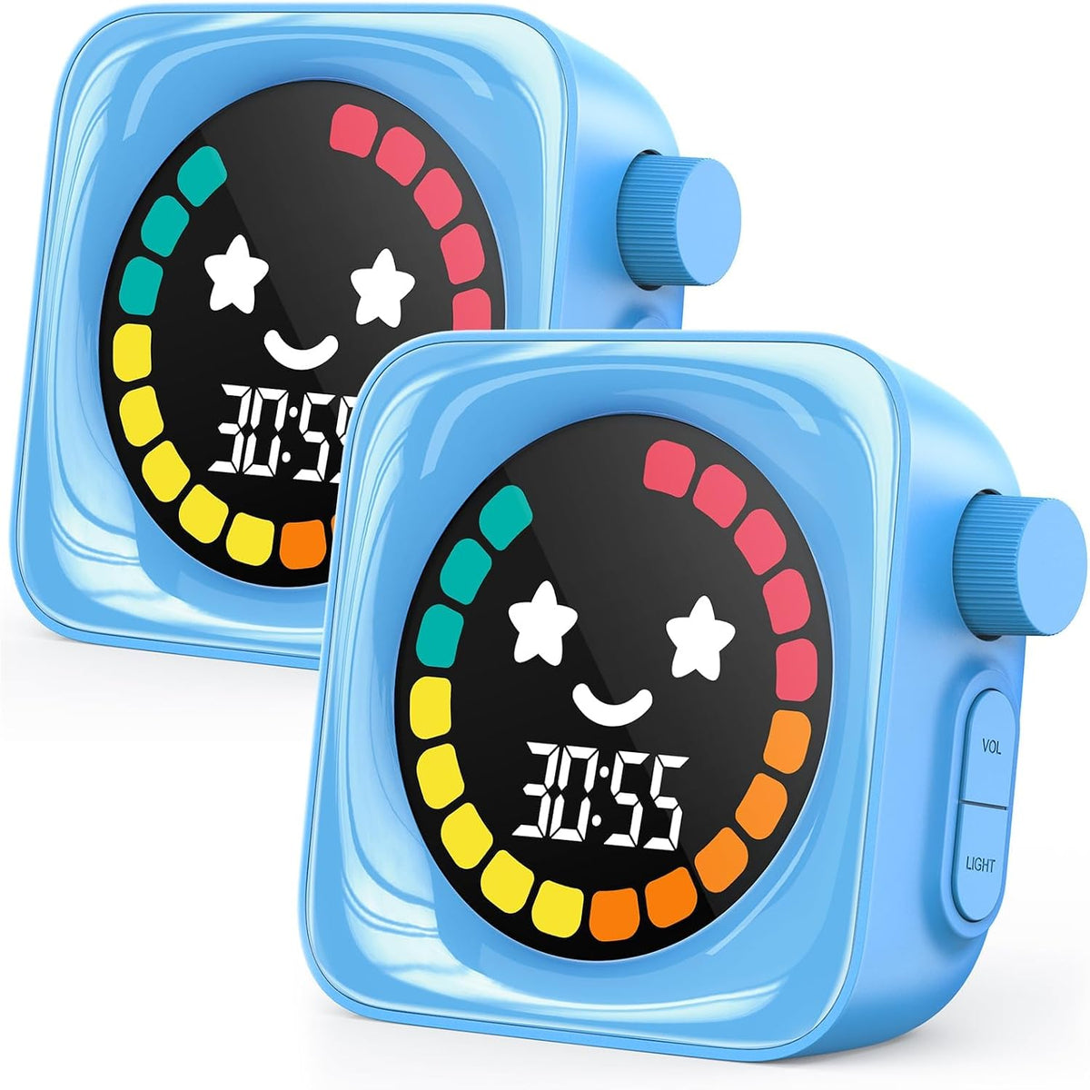 Visual Timer for Kids ADHD, 99-Mins Digital Countdown/Stopwatch Timer, Blue