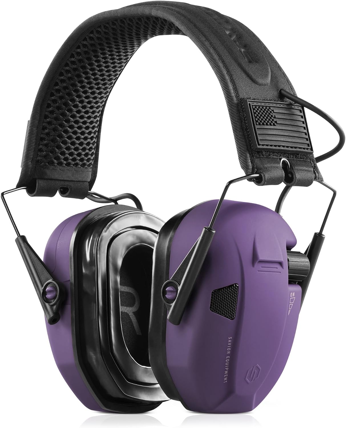 Savior Equipment Apollo Electronic Earmuffs For Shooting w/Gel Ear Pads, 24dB NRR, Noise Cancelling Ear Protection Headset