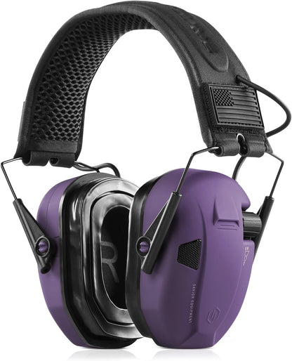 Savior Equipment Apollo Electronic Earmuffs For Shooting w/Gel Ear Pads, 24dB NRR, Noise Cancelling Ear Protection Headset