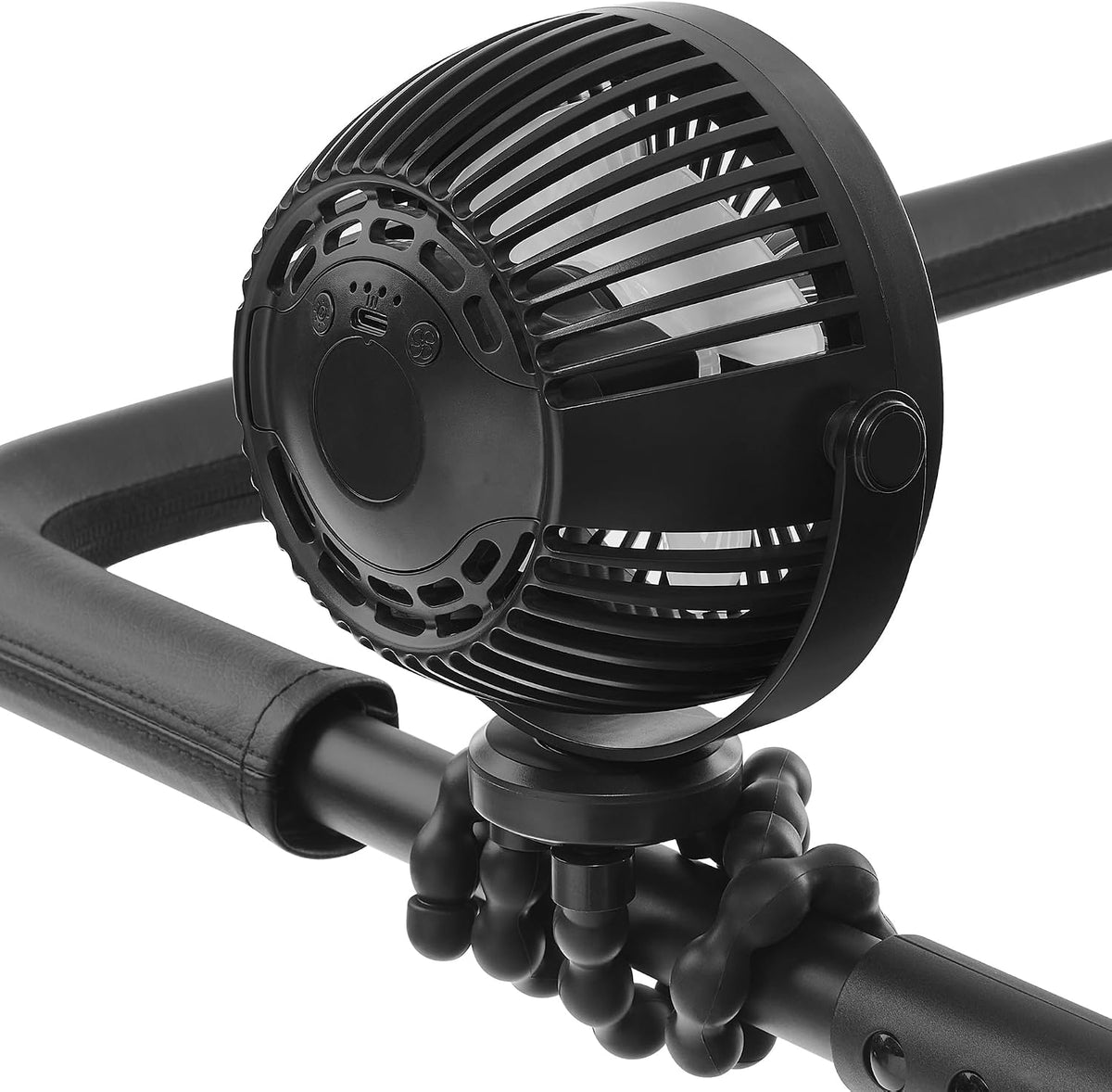 Jeep Portable LED Stroller Fan with Light & Flexible Legs by Delta Children