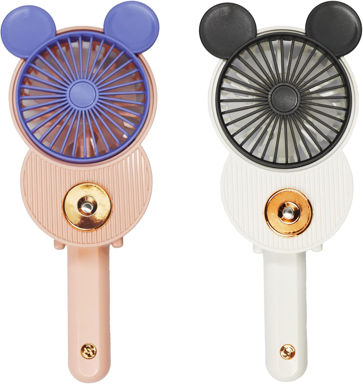 LACOVIA Cute Mouse Misting Personal Fan, Foldable Mini USB Fan(Red&White)