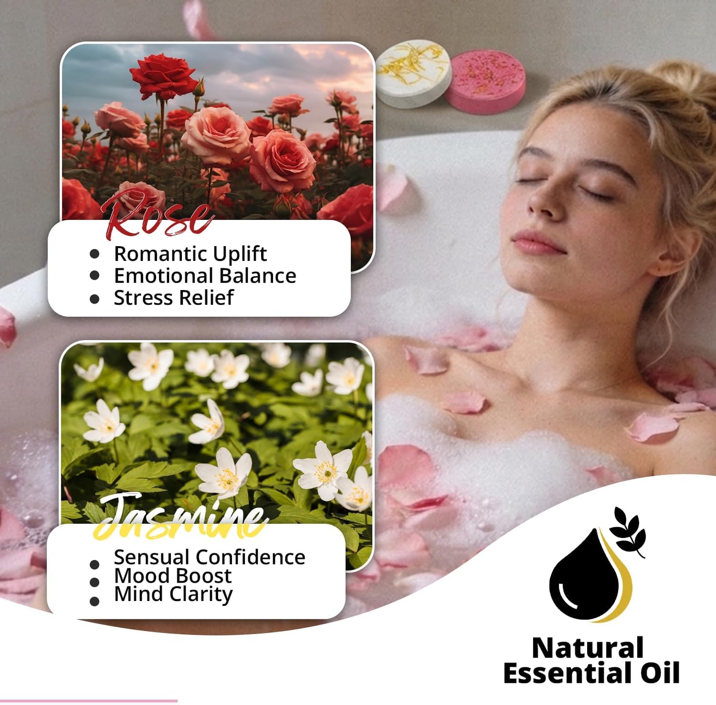 SWCANDY Shower Steamers Aromatherapy Travel Essentials Birthday Gifts for Women, Lavender 8 Pcs, Bath Bombs Shower Bombs with Natural Essential Oils, Relaxation Home SPA