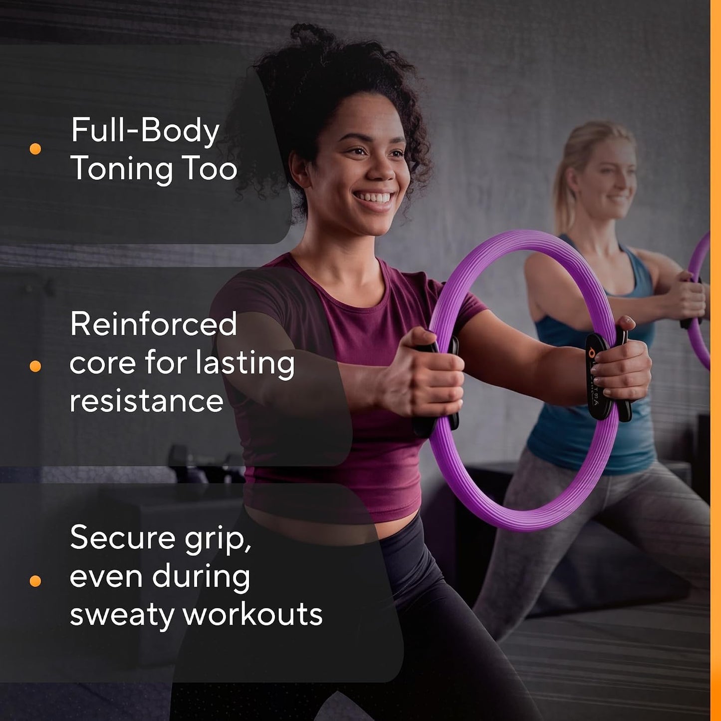 Pilates Ring Circle, Magic Circle Pilates Ring, Inner Thigh Exercise Equipment, Fitness Rings for Women, Thigh Master Inner Thigh Exerciser, Yoga Ring Pilates Equipment for Home Workouts