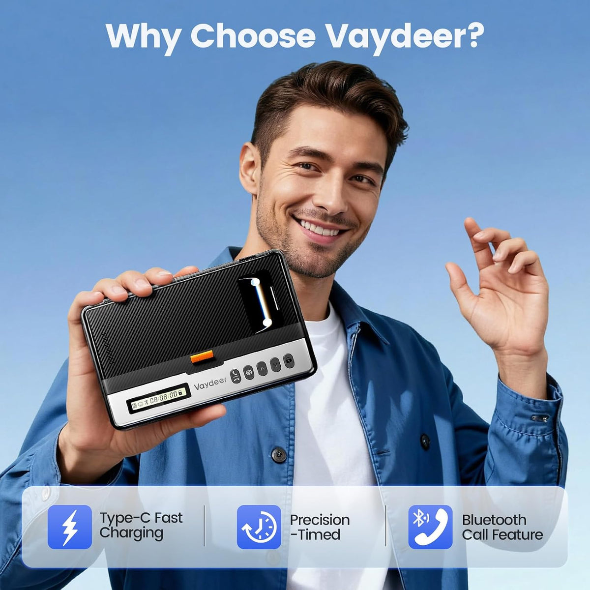 Vaydeer Phone Lock Box with Timer, 99-Hour Lock