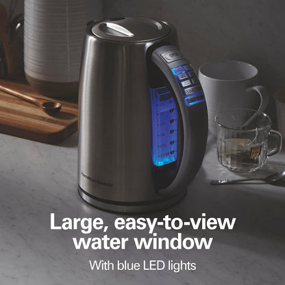 Hamilton Beach 1.7 Liter Electric Tea Kettle, Water Boiler & Heater