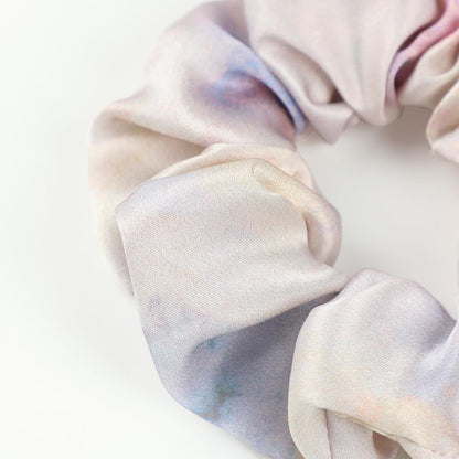 LILYSILK Silk Hair Scrunchies / Ties for Frizz & Breakage Prevention, 100% Mulberry, No Damage, Elastic ponytail Holders, 1Pc, Coffee - Colors A