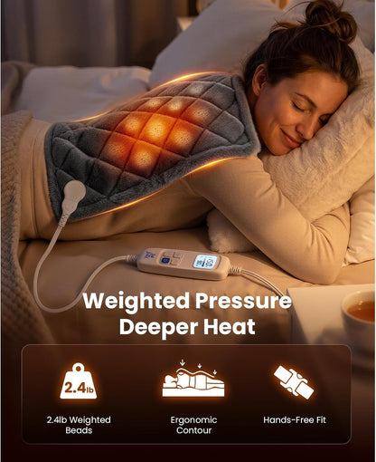 BOB AND BRAD TheraHeat Far Infrared Weighted Heating Pad for Back, Shoulder