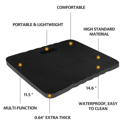 HOOPLE Extra Thick Kneeling Pad, Soft Foam Kneeling Cushion, Waterproof Gardening Knee Pads, Lightweight Knee Mat for Bathing, Workout Supplies, Exercise Yoga, Garden Work Gifts 17.5 x 11x 1 in, Blue