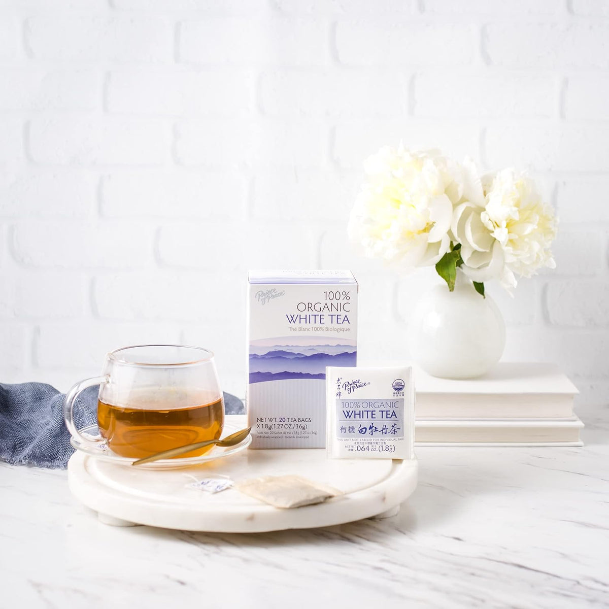 Prince of Peace Organic White Tea, 20 Tea Bags