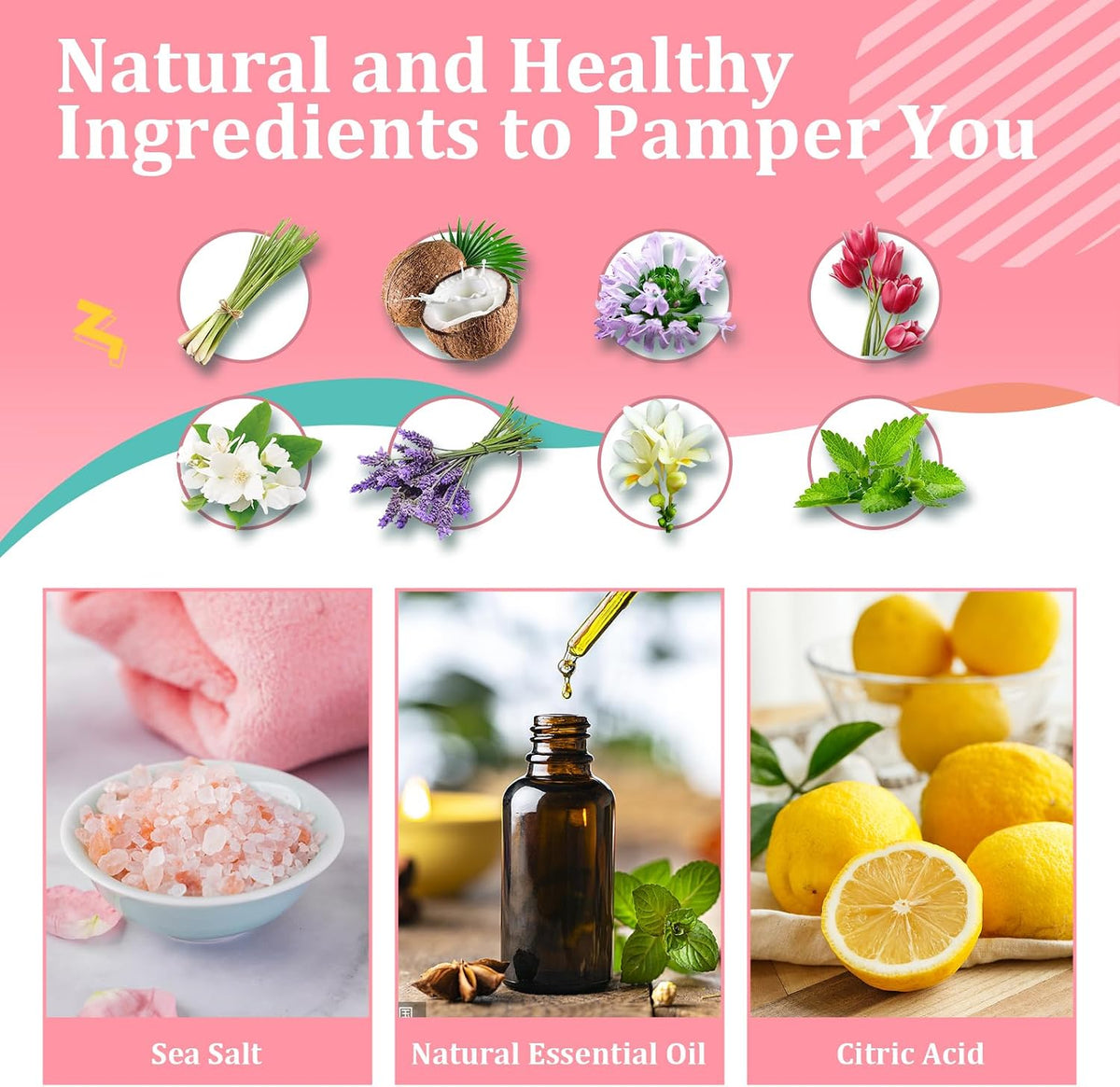 Bath Bombs, 7 Natural Bath Bomb Gift Set, Bubble Bathbombs for Women Kids
