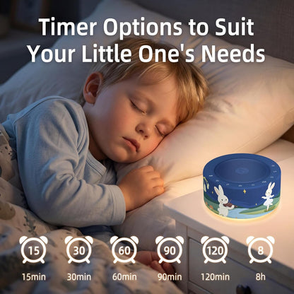 Kipcush White Noise Machine for Baby & Adults, 30 Soothing Sounds, Soft Non-Glare Nursery Lamp, 8 Color Night Lights, Memory Function (Angel V1 White, Standard)
