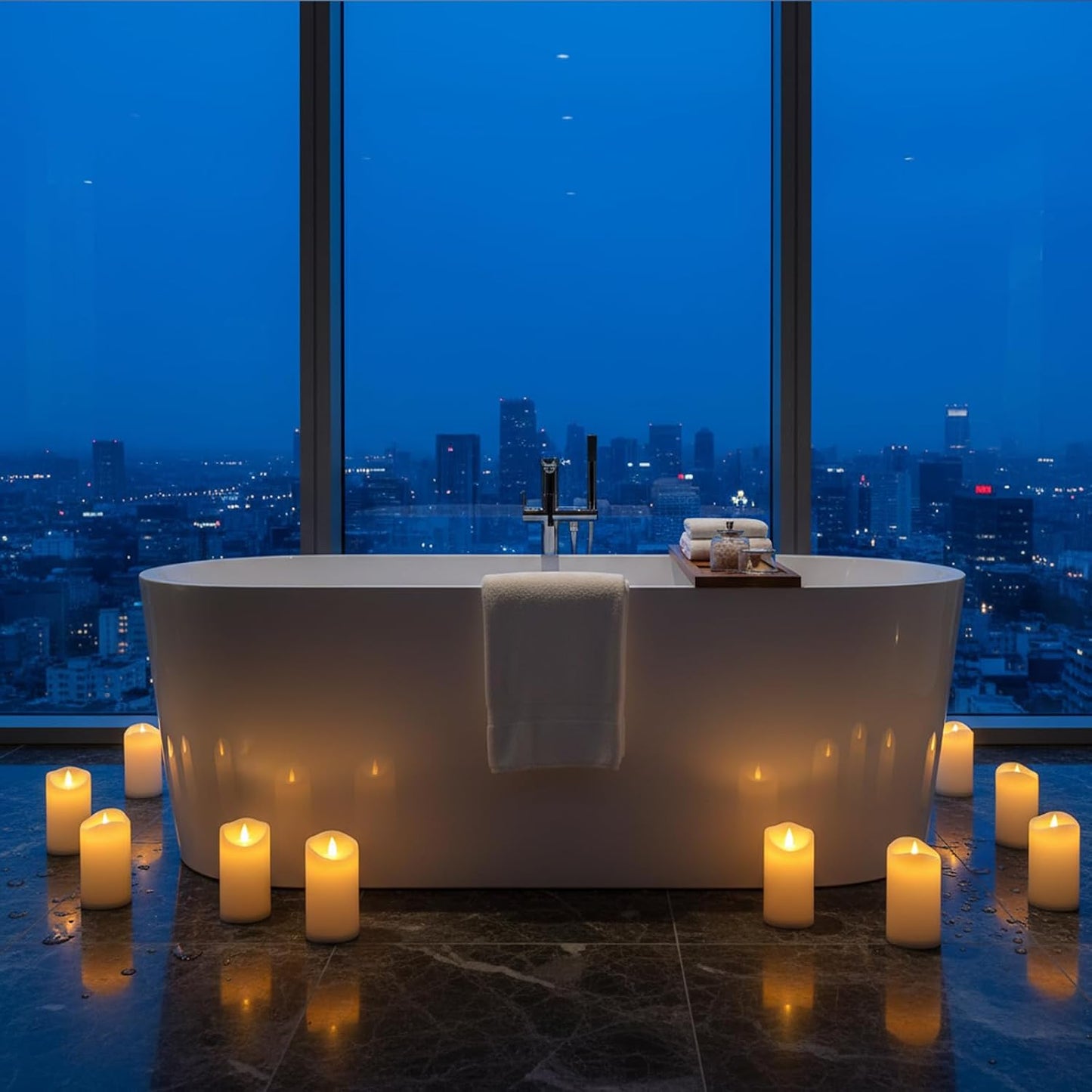 Flameless Candles 4" 5" 6" Outdoor Indoor Pillars Battery Operated Flickering Candles Include 10-Key Remote Timer 400+ Hours by 2 AA Batteries (Ivory Candle - Warm light, 3"D x 4"|5"|6" H - 3 Pack)