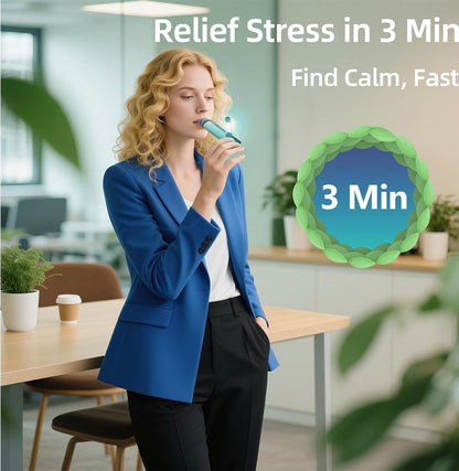 Portable Breath Balancer 3 Minutes of Quick Decompression and Sleep aid,Relieves Anxiety and Improves Focus,Sports Recovery Artifact & Corporate Health Gift & Family Mindfulness Gift (Green)