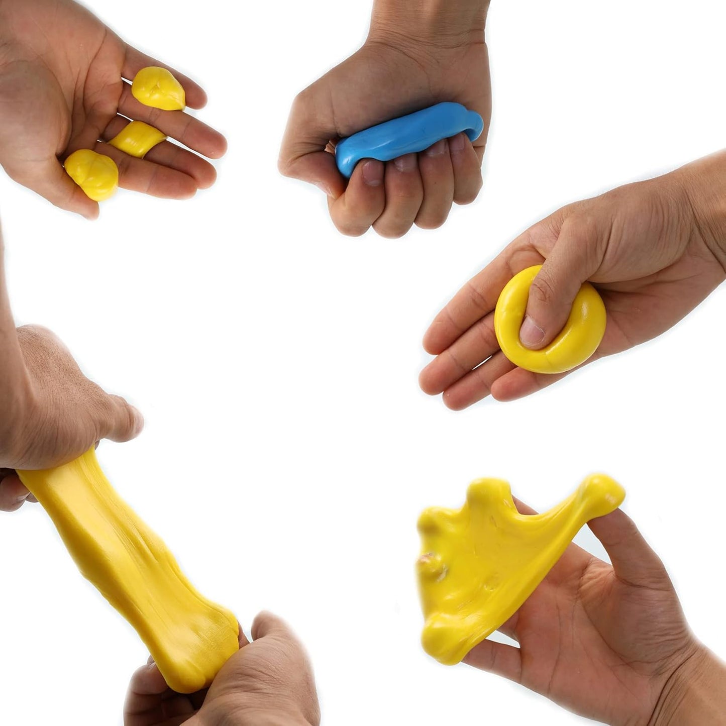 Exercise Putty - Therapy Putty - Play Putty for Kids (4 Pack, 1.8-oz Each) Hand Exercise Rehabilitation, Stress and Anxiety Relief, Increase fine Motor Skills and Finger Strength. - CLOUD PUTTY