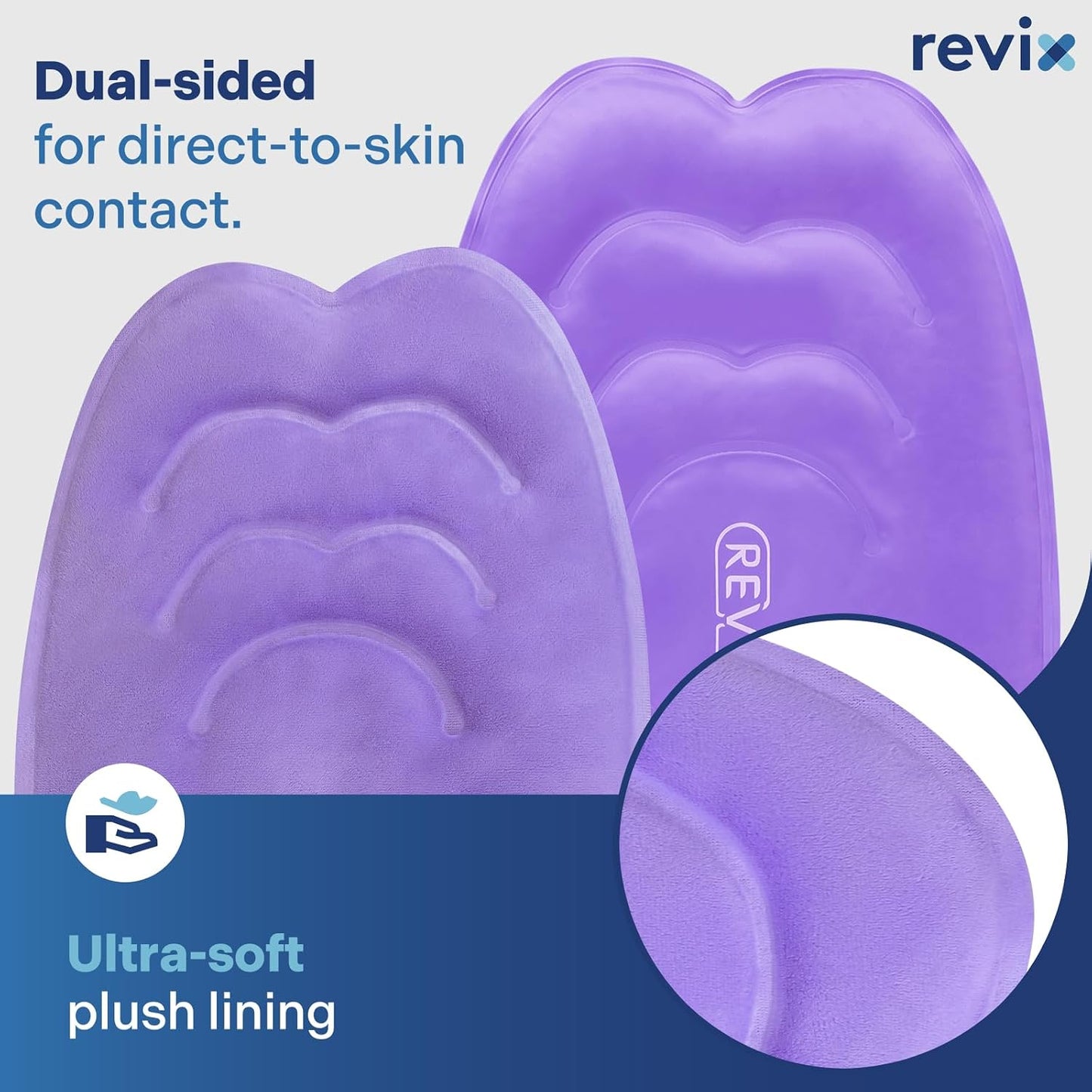 REVIX 20‘’ XXXL Knee Ice Pack Wrap Around Entire Knee, Extra Large Ice Pack for Knee Meniscus Tear and Arthritis, Cold Compress Therapy, Reusable Ice Wraps for Back, Shoulder, Post-Workout Recovery