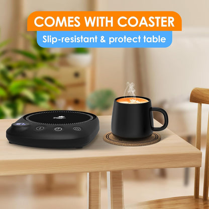 Coffee Mug Warmer - Fastest Heating & Highest Temperature, Coffee Cup Warmer for Desk Auto Shut Off, 4 Temp Settings & 1-12H Timer, Smart Electric Beverage Warmer for Coffee, Tea (Blue)