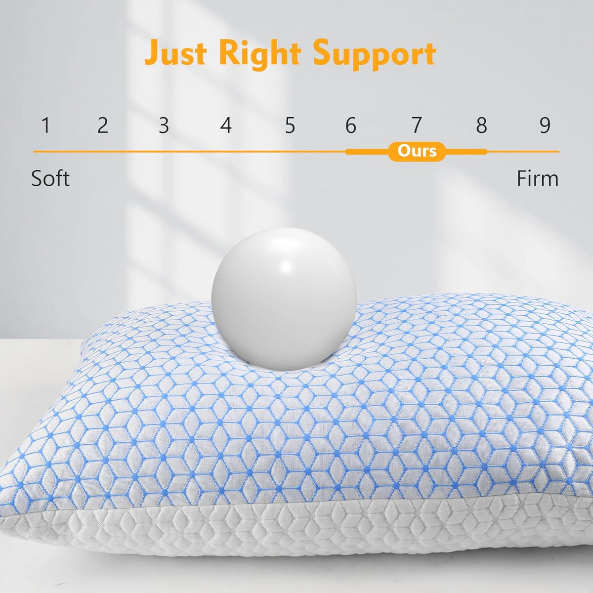 Love Attitude King Size Pillows, Shredded Memory Foam Pillows King