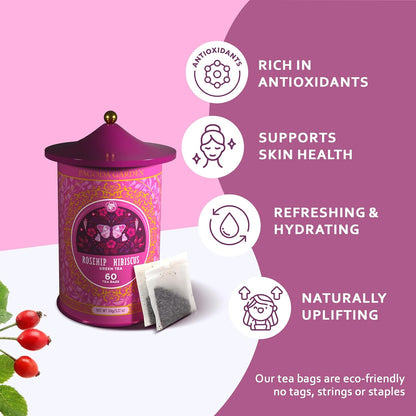 Life Plus Style Gourmet Pagoda Garden Chamomile Lavender Herbal Tea Caffeine Free Hot or Iced Floral Blend Natural Delicious Sleep Tea 60 Tea Bags