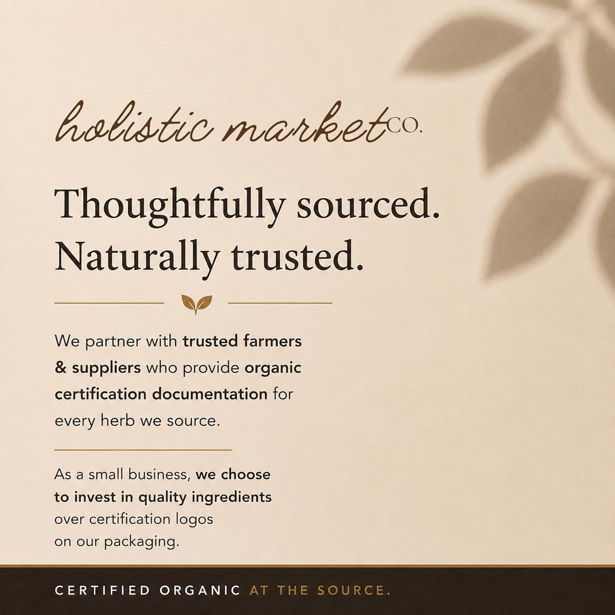 Holistic Market Co. Raspberry Leaf Certified Organic Non-Irradiated Non-GMO Premium Quality Cut & Dried Loose Leaf Raspberry Leaf Tea