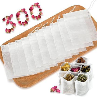 Empty Tea Bags for Loose Leaf Tea, 300Pcs Disposable Tea Infuser Sachets