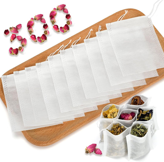 Empty Tea Bags for Loose Leaf Tea, 300Pcs Disposable Tea Infuser Sachets