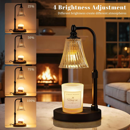 Candle Warmer Lamp with Timer Dimmable,Birthday Gifts for Women Mom Sister,Adjustable Height Wax Melt Warmer for Jar Candles,House Warming Gifts New Home,Ideal for Office,Dorm,Bedroom Home Decor