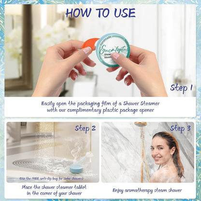 Shower Steamers Aromatherapy 8 Pack - Gifts for Women, Shower Bombs with Essential Oils, Self Care and Stress Relief Stocking Stuffers, Relaxation Birthday Gifts for Women and Men