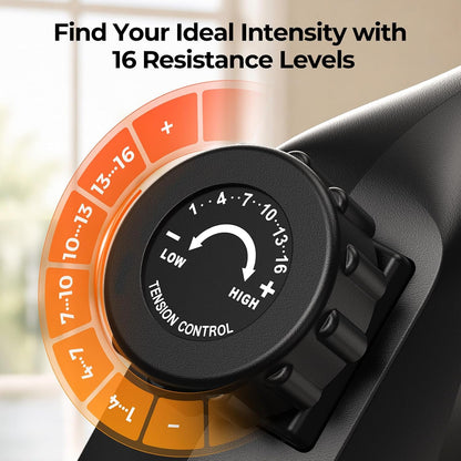 YOSUDA Under Desk Bike with 16-Level Magnetic Resistance & Bluetooth App